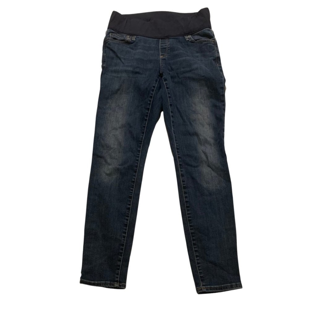 Gap Maternity True Skinny Jeans Size 10 Blue 1969 Five Pocket Pull On Mid Rise